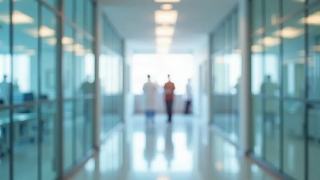 Bright corridor of a clinical research center of the kind where the LABS bariatric surgery study was conducted